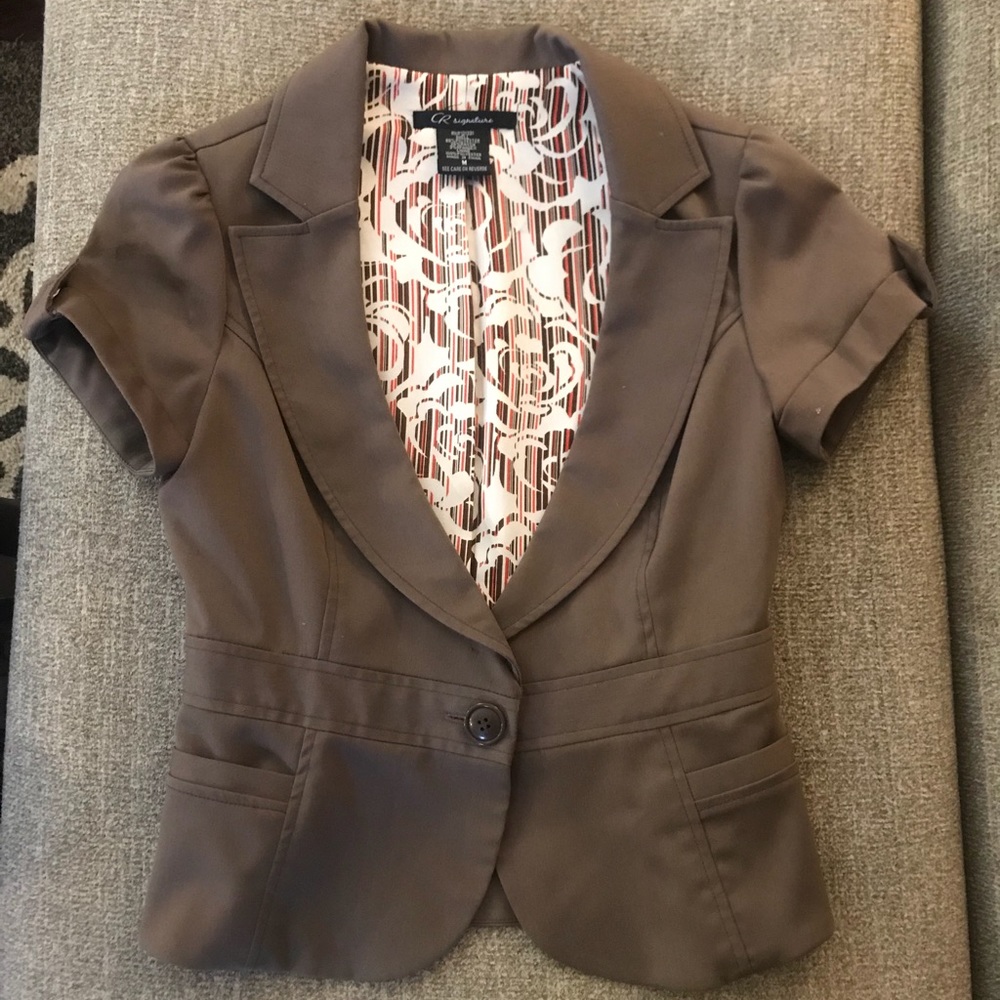 Charlotte Russe short sleeve dress jacket